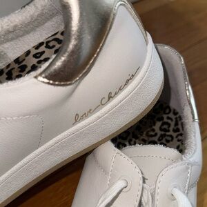 0316 - Chico's Chic White Sneakers with Gold Detail
